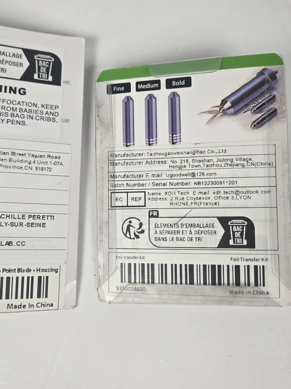 Acirell Deep Point Blade Housing Cricut Foil Transfer Kit 4 Tips